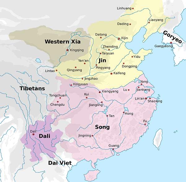 map of song china