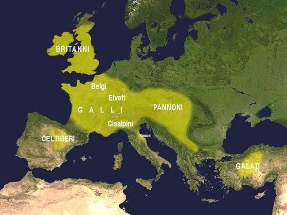 Celts in Europe map