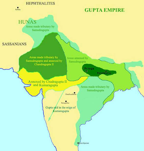 map of gupta empire